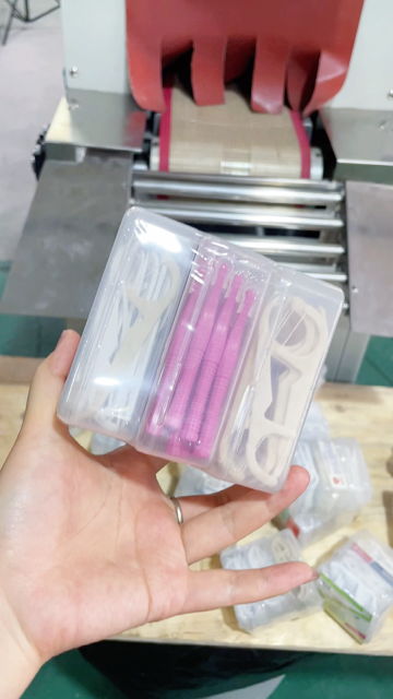 牙線盒熱收縮自動包裝機(jī) 日用品盒子包裝機(jī)